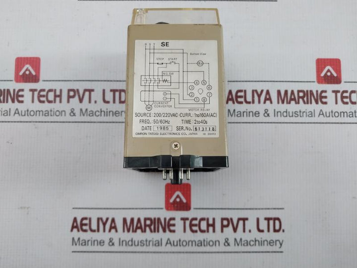 Motor Relay 200/220Vac 50/60Hz Omron Se-ap2Yl