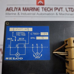 Motorized Potentiometer E7800-04 Selco 110V Ac