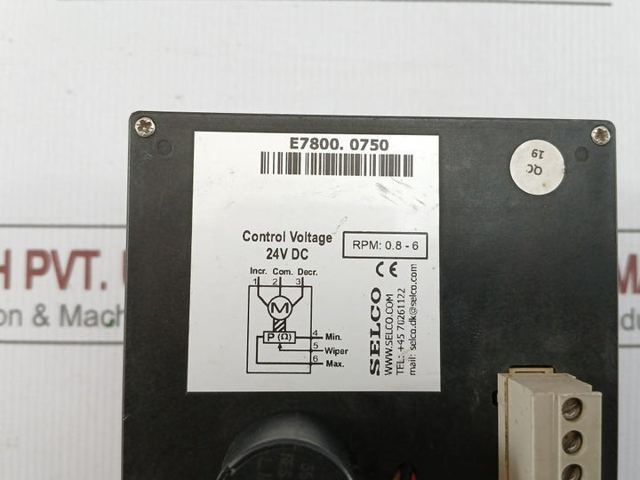 Motorized Potentiometer E7800.0750 Selco 24V Dc