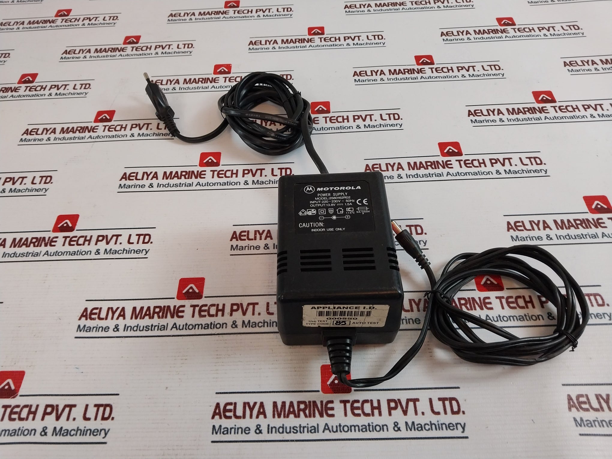 Motorola 2580162R02 Power Supply Adapter 220-230V-50Hz-1.5A