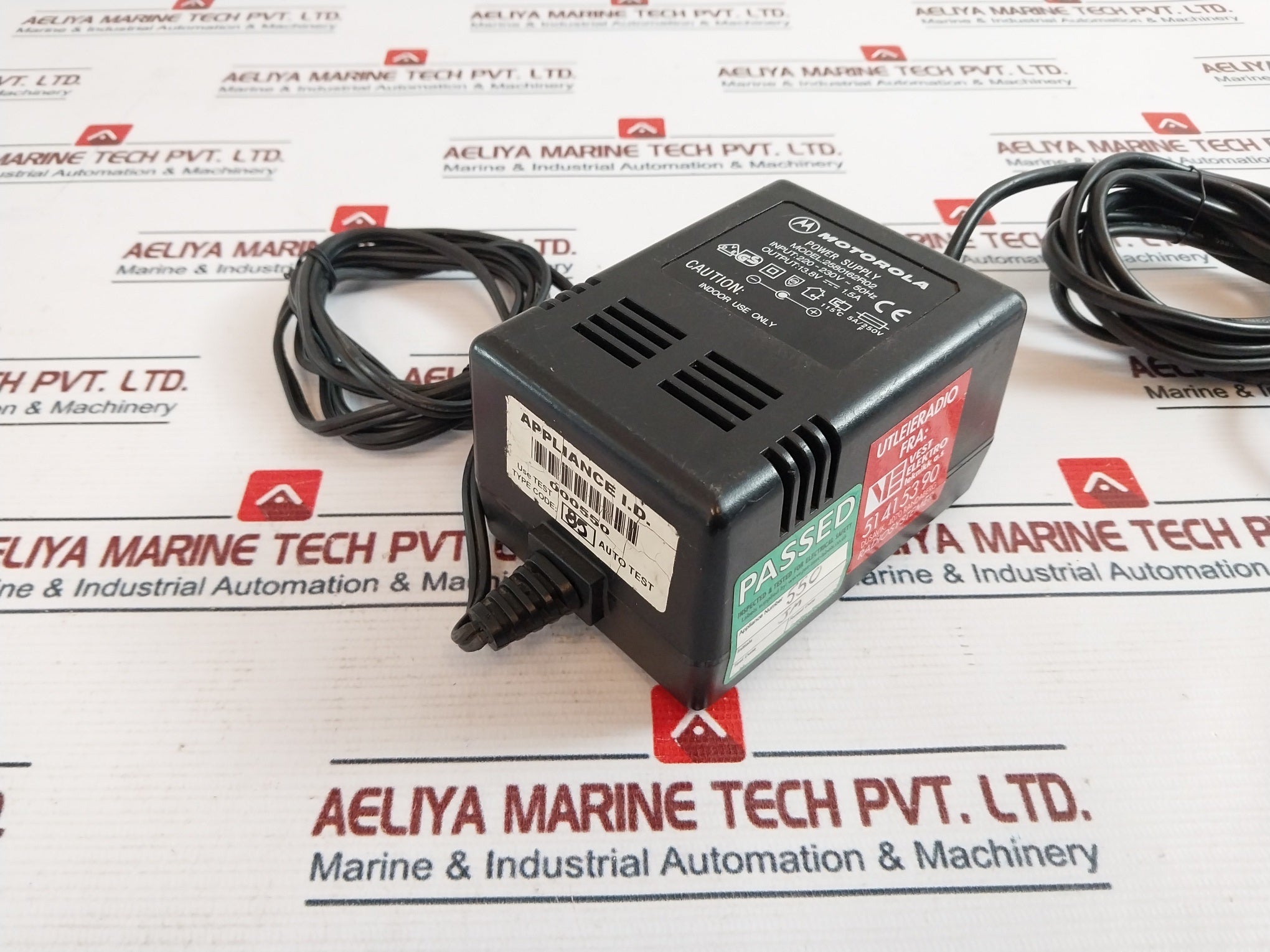 Motorola 2580162R02 Power Supply Adapter 220-230V-50Hz-1.5A