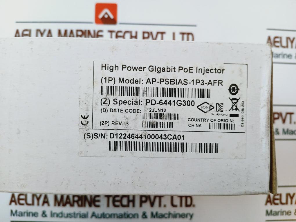 Motorola Ap-psbias-1P3-afr 1-port High-power-over-ethernet Gigabit Poe Injector