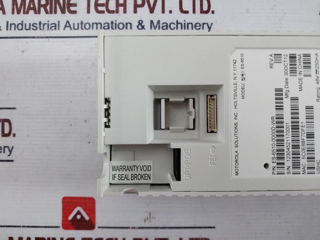 Motorola Es-6510-0000d-wr Ethernet Wall Switch Plate Module