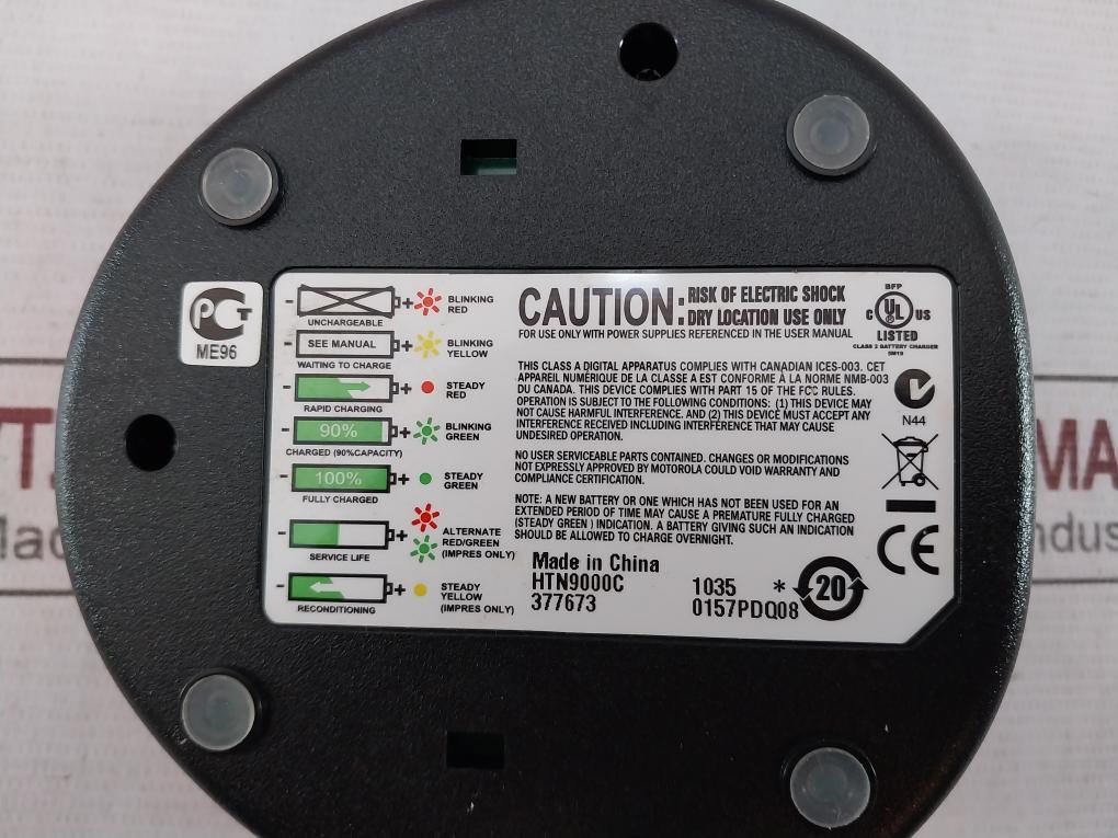 Motorola Htn9000C Single Unit Battery Charger 0157Pdq08 Hln9794B 6881088C11-l
