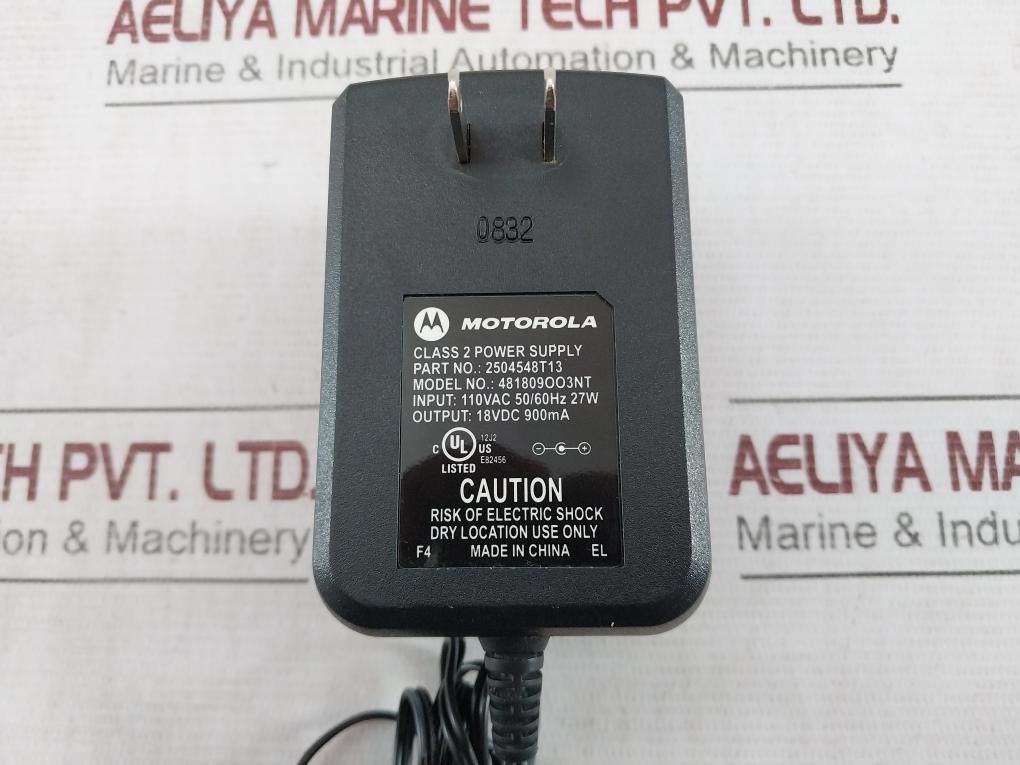 Motorola Htn9000C Single Unit Charger 8155Pdn08 5486987A13 110Vac 50/60Hz 27W