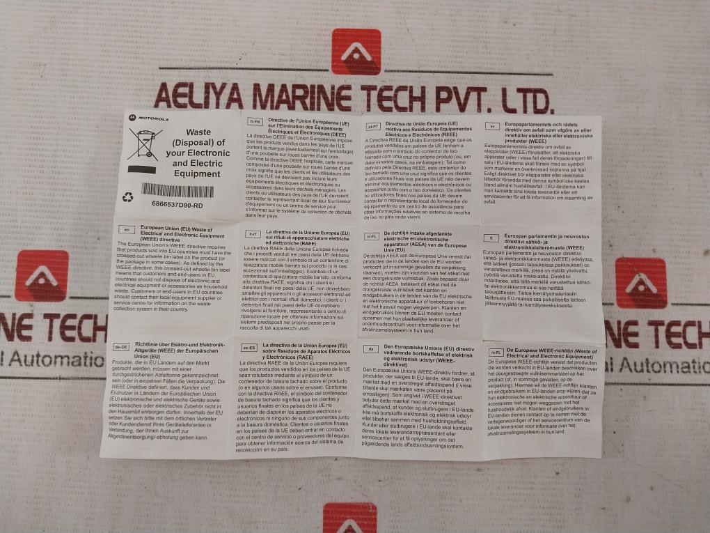 Motorola Mdpmmn4021A Remote Speaker Microphone 9276-mal2 Mn003065A01-ab