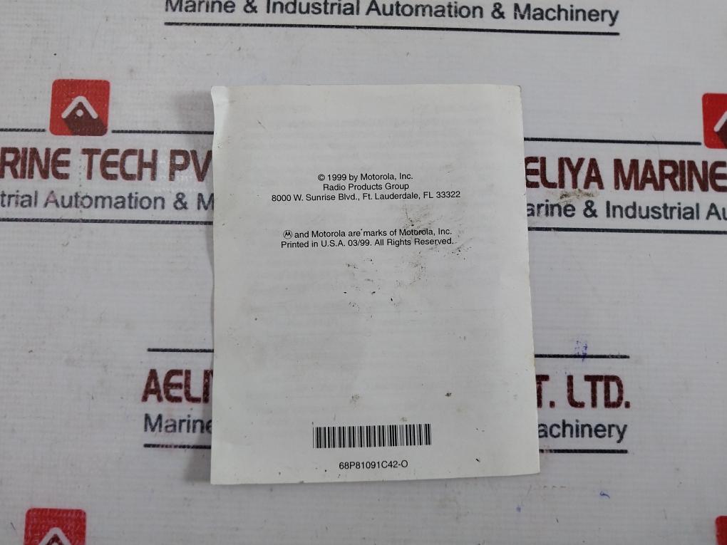 Motorola Rmn4019a Medium Weight Headset With Noise Cancelling Boom Microphone