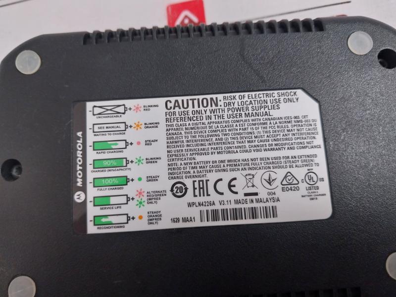 Motorola Wpln4226A Impres Adaptive Charger, Oem, 220-240V, 14V Output