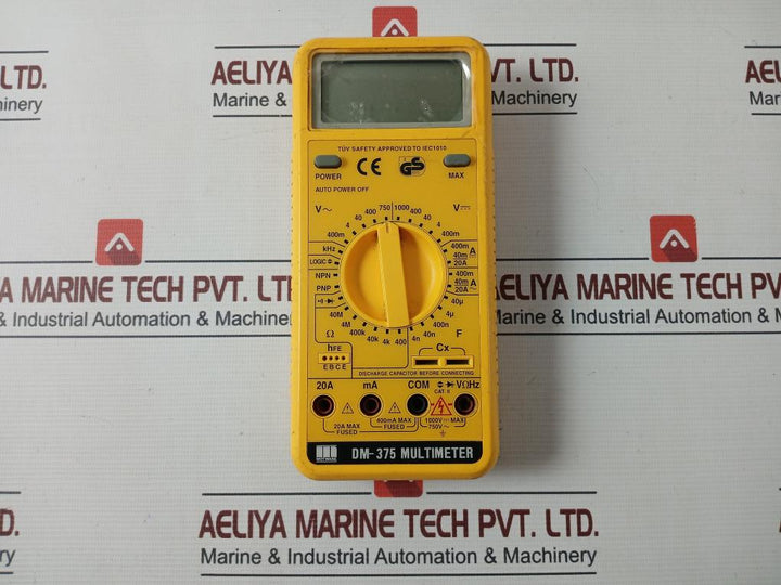 Motwane Dm-375 Digital Multimeter 750V 400Ma Max