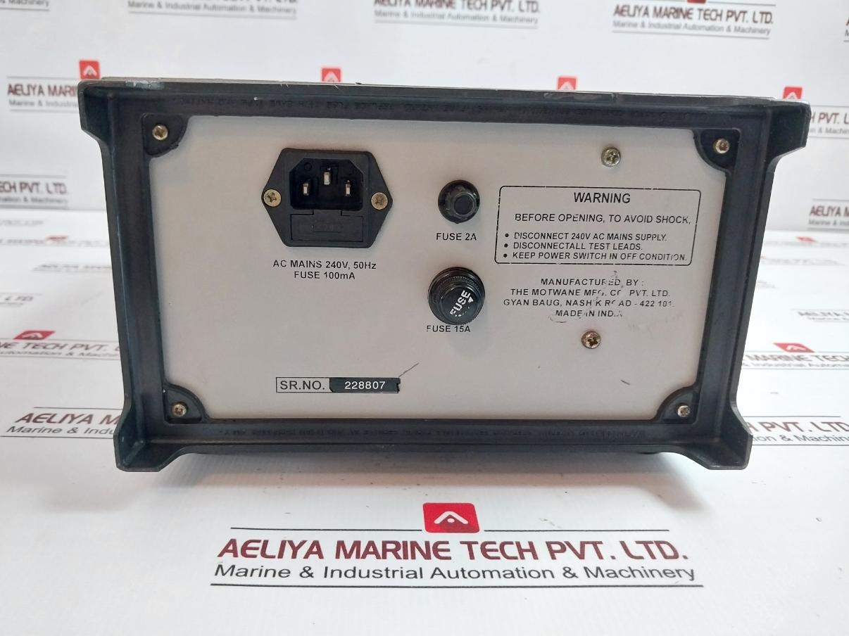 Motwane Lr-2065 Micro Ohm Meter 240V, 50Hz