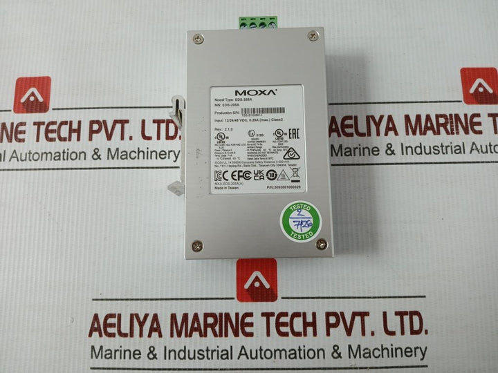Moxa 5 Port Ethernet Switch Eds-205A Rev 2.1.0