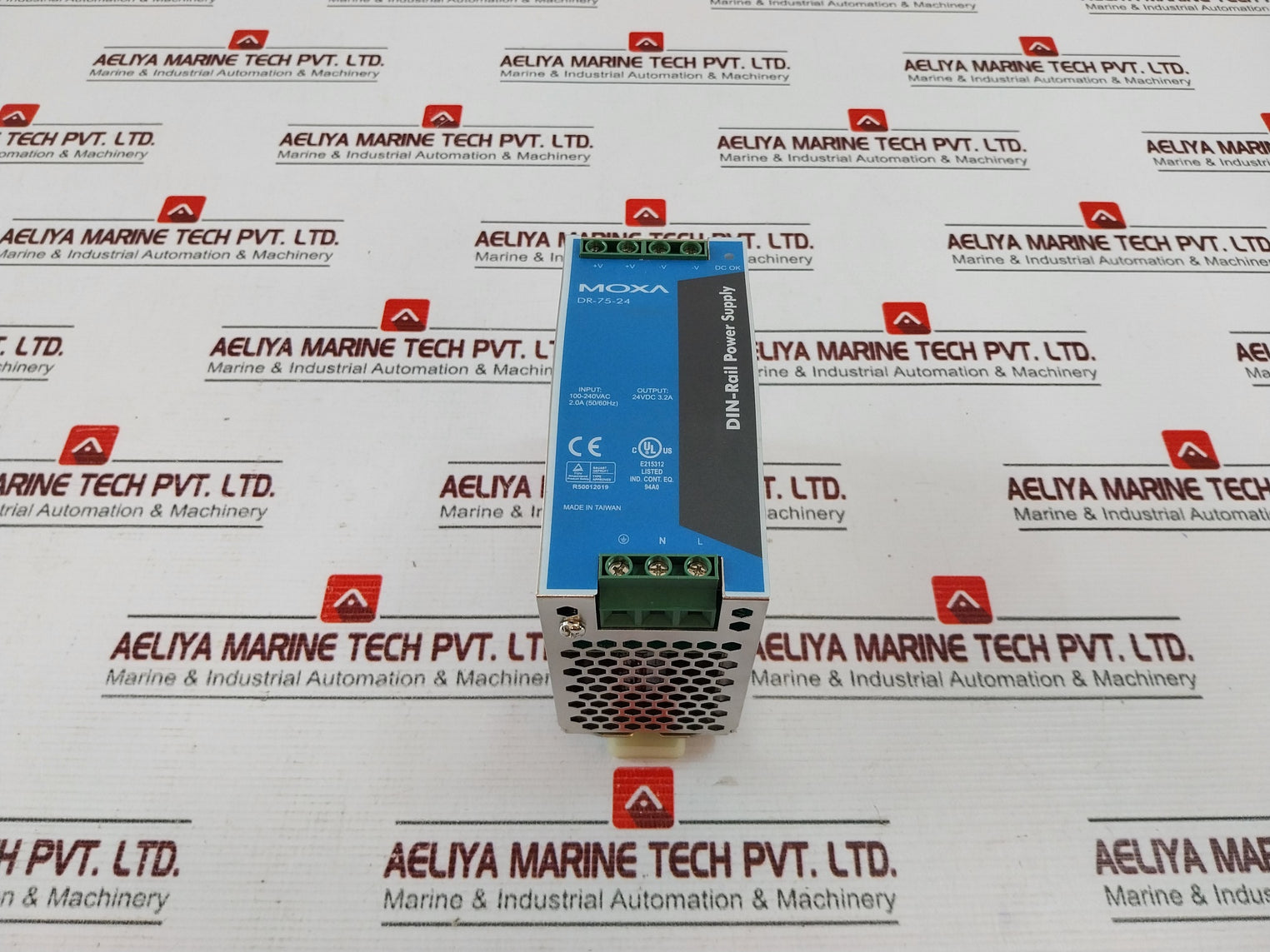Moxa Dr-75-24 V1.0 Din-rail Power Supply 100-240Vac