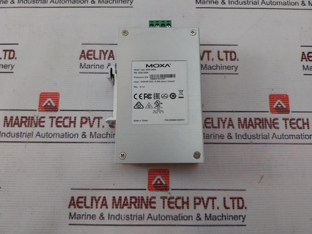 Moxa Eds-205A Ethernet Switch 3093001000741 Rev: 2.1.0