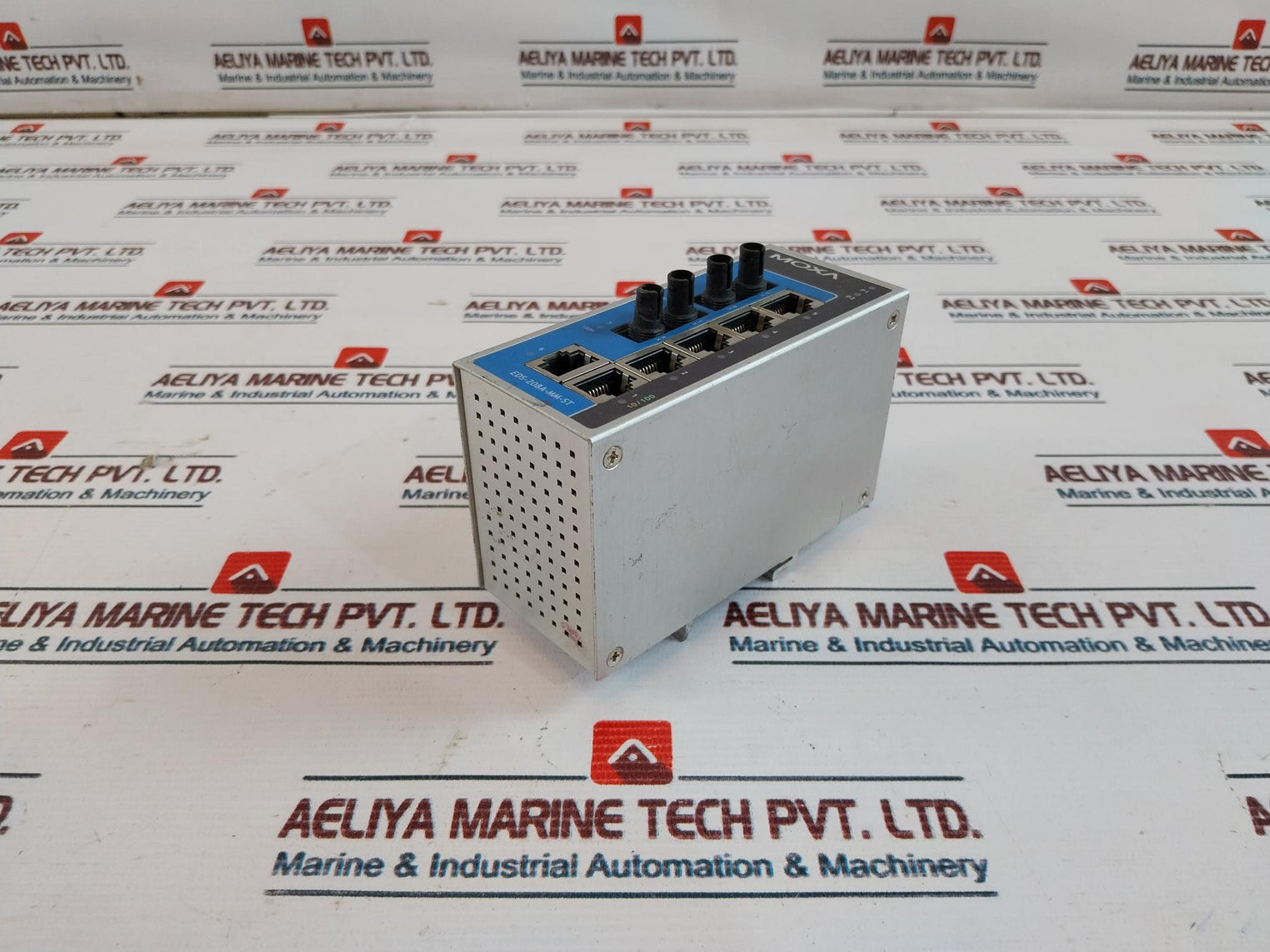 Moxa EDS-208A-MM-ST Ethernet Switch Rev 1.1 50/60Hz