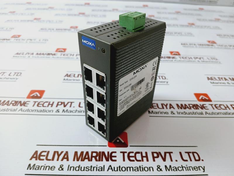 Moxa Eds-208 Port Ethernet Switch, 12-45v Dc, 24v Ac/dc 1201002081015