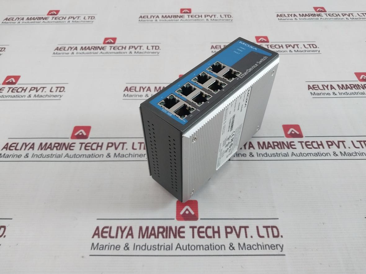Moxa Eds-308 Industrial Unmanaged Ethernet Switch P/N: 1201003084013