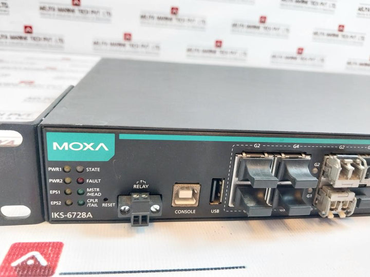 Moxa Iks-6728A-4Gtxsfp-hv-hv-t Ethernet Switch 50/60Hz