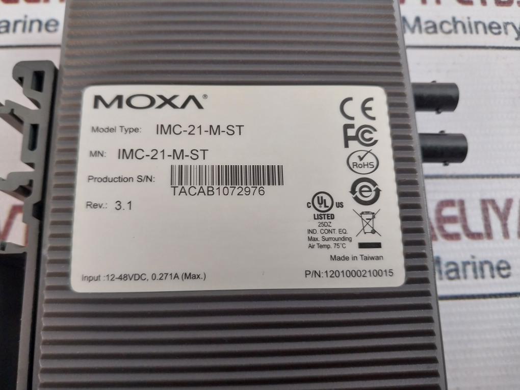 Moxa Imc-21-m-st Media Converter 1201000210015