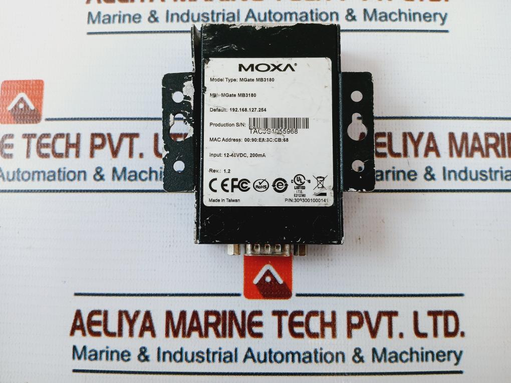 Moxa Mgate Mb3180 Modbus Ethernet/Serial Gateway Rev: 1.2