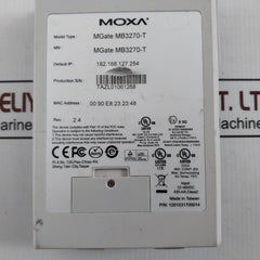 Moxa Mgate Mb3270-t 2-port Advanced Modbus Gateway 12-48Vdc 435Ma Class 2