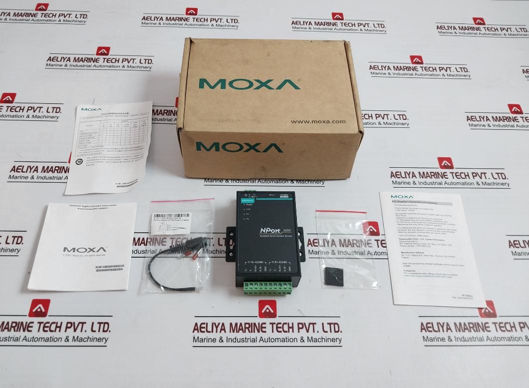Moxa Nport 5232I General Device Server 12-48 Vdc 365 Ma Revision 2.1.1