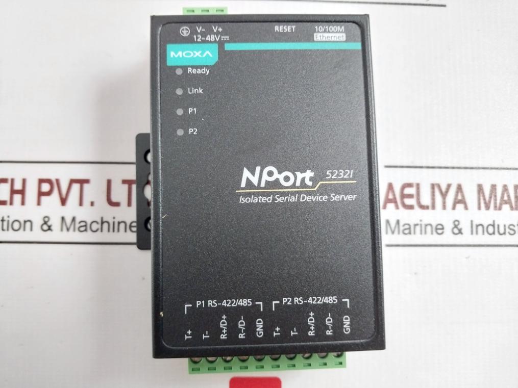 Moxa Nport 5232I General Device Server 12-48 Vdc 365 Ma Revision 2.1.1