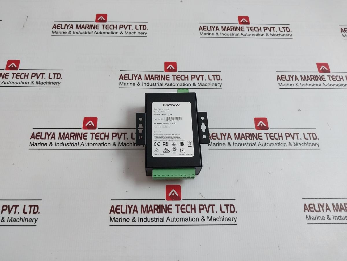 Moxa Nport 5232I General Device Server 12-48 Vdc 365 Ma Revision 2.1.1
