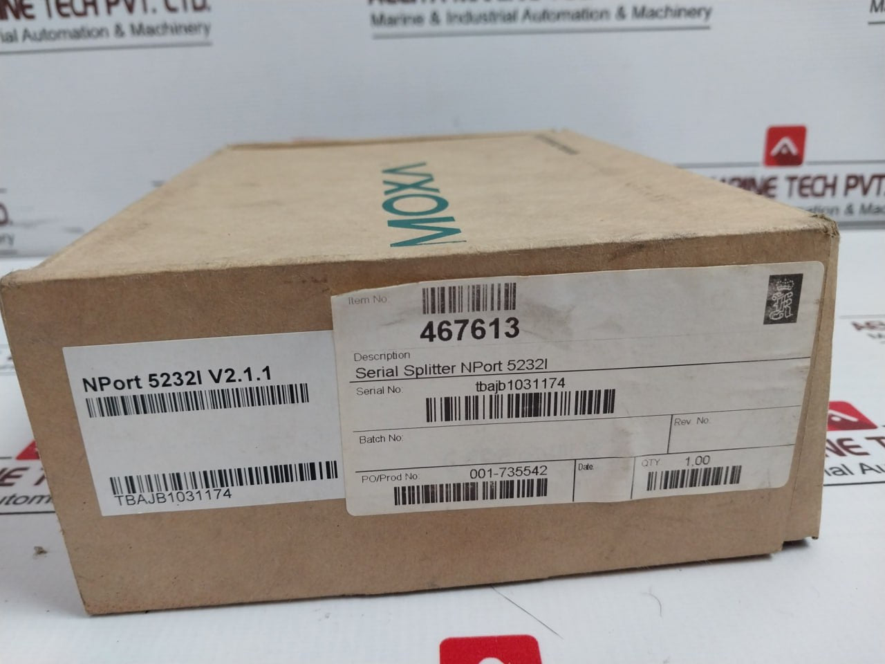 Moxa Nport 5232I General Device Server 12-48 Vdc 365 Ma Revision 2.1.1