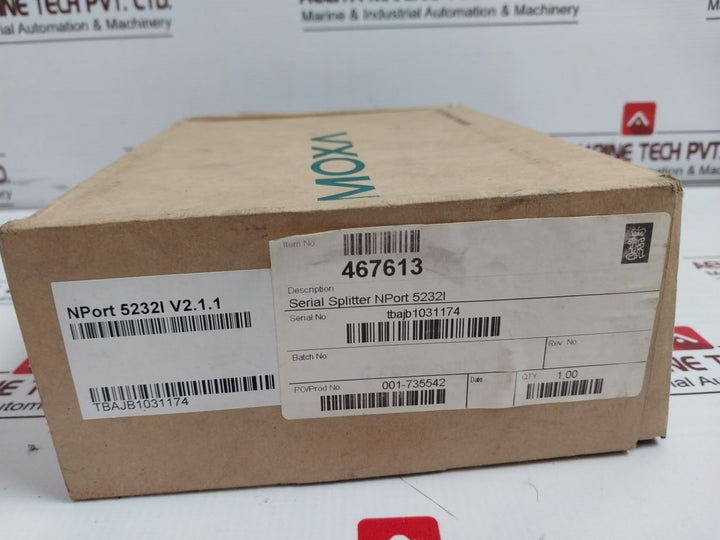 Moxa Nport 5232I General Device Server 12-48 Vdc 365 Ma Revision 2.1.1