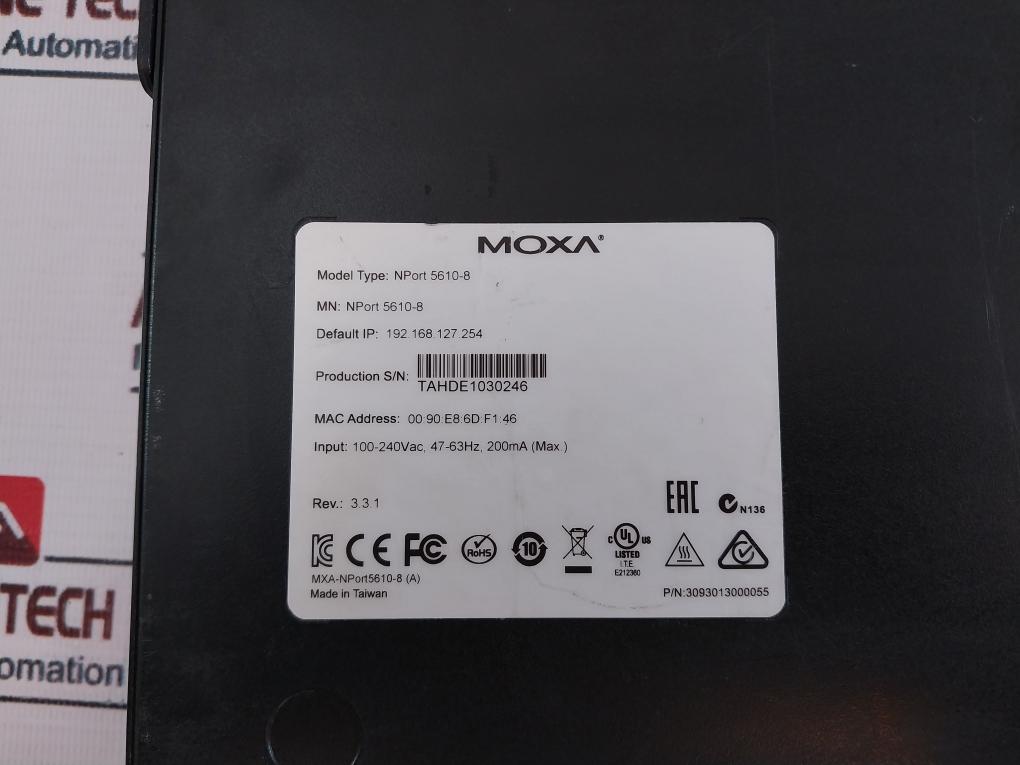 Moxa Nport 5610-8 Serial Device Server