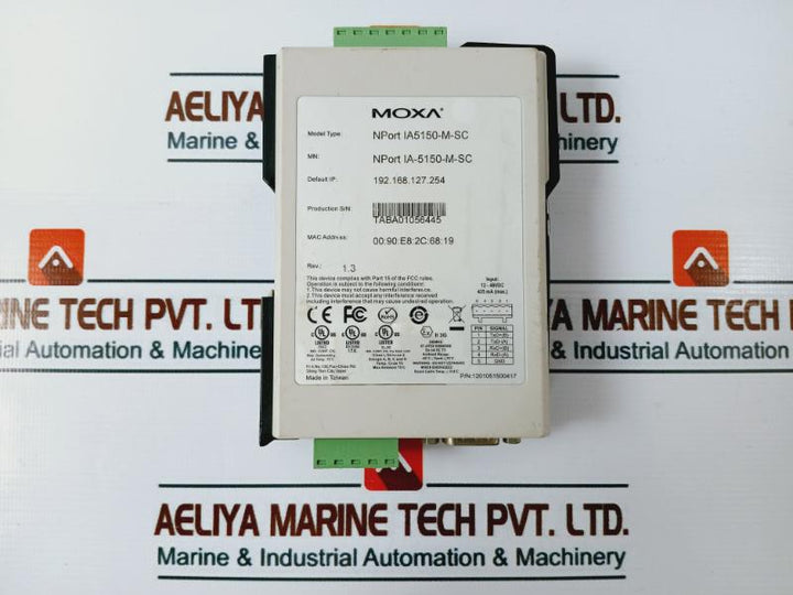 Moxa Nport Ia5150-m-sc Connector 1201051500417, 12-48Vdc