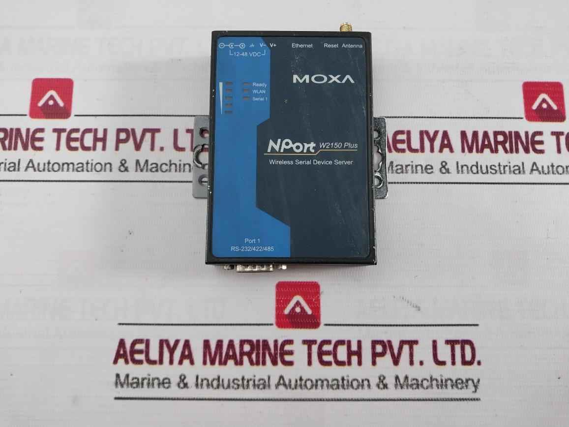 Moxa Nport W2150 Plus Wireless Serial Device Server 12-48Vdc 560 Ma 1.3