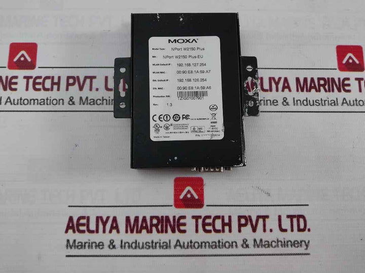 Moxa Nport W2150 Plus Wireless Serial Device Server 12-48Vdc 560 Ma 1.3
