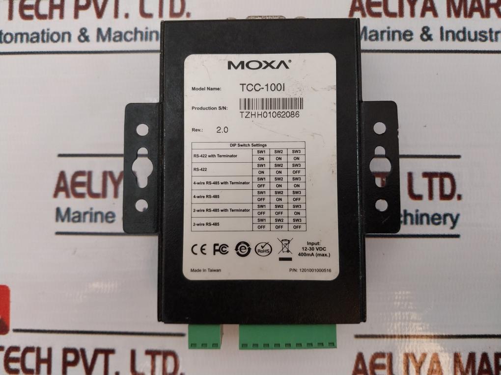 Moxa Tcc-100I Serial Converter 1201001000516 Rev 2.0