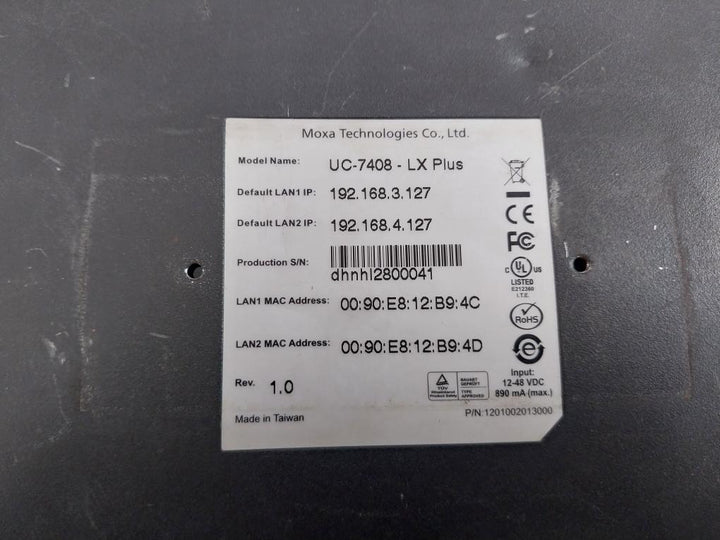 Moxa Technologies Uc-7408-lx Plus Univeral Communicator 12-48 Vdc