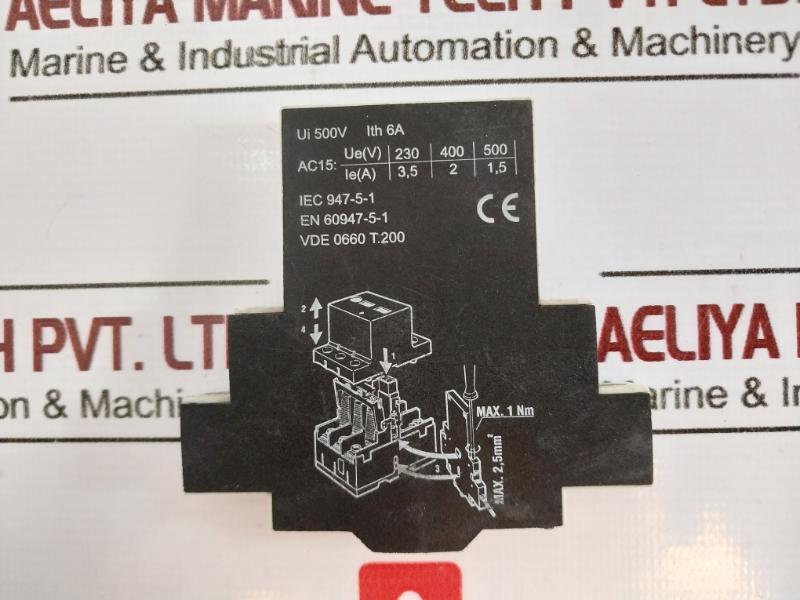MPA-0011 Auxiliary Switch 500V 6A AC15 T.200