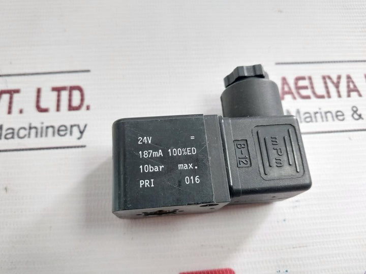 Mpm B-12 Solenoid Coil Plug 10 Bar Max