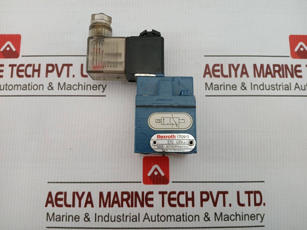 Mpm Pneumatic Directional Valve 3722250220 Rexroth 24V Dc 4.8 W