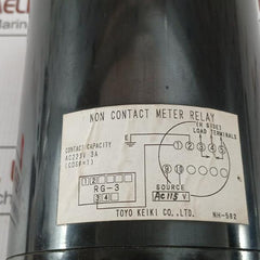 Mpv-11 Non-contact Meter Relay 0 TO 5 ∞ MΩ Toyo Keiki