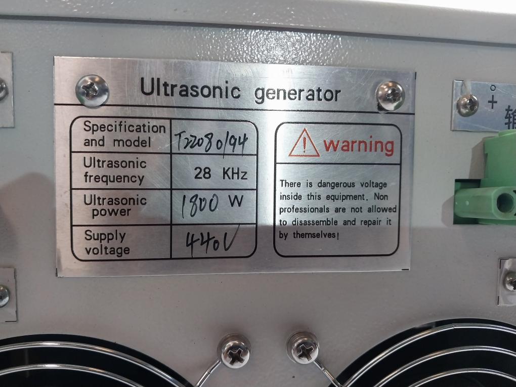 Mqd-28K1800W / T22080194 Ultrasonic Generator 440V