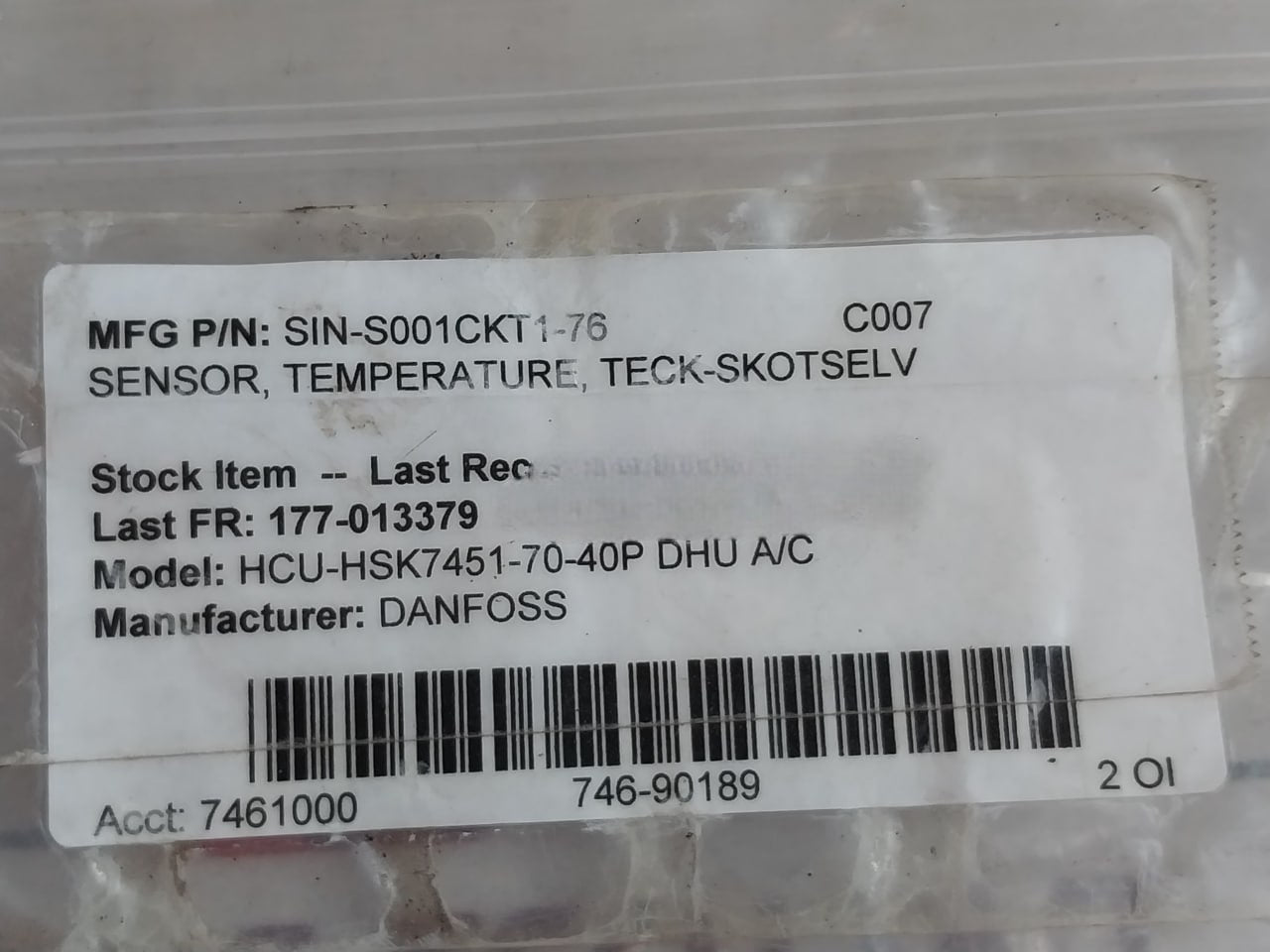 Mrc Teamtrade Ckt1-6,0-3-1-b-076-p-kne-5333A-(0/+50°C-4/20Ma) Temperature Sensor