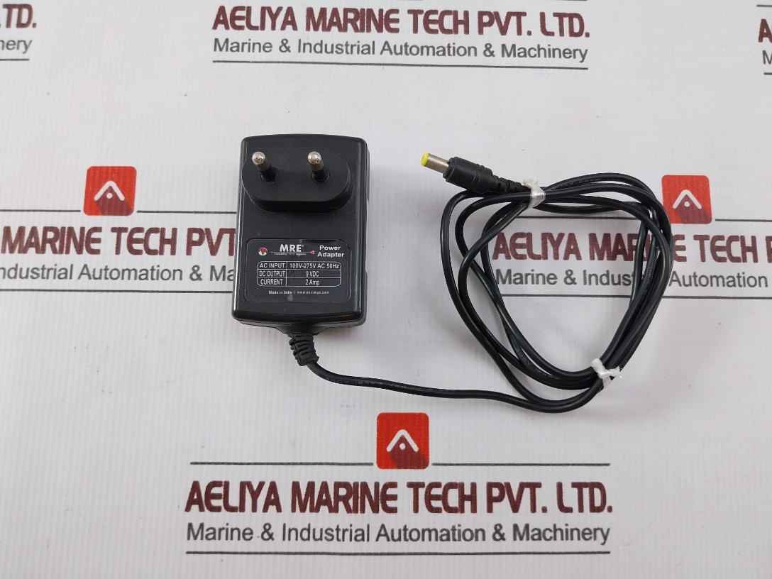 Mre 9 Vdc Power Adapter 100V-275V Ac 50Hz 2 Amp