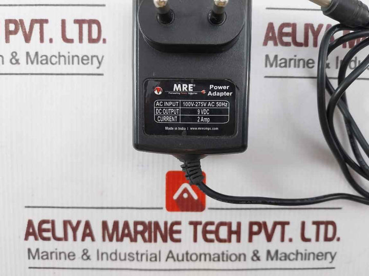 Mre 9 Vdc Power Adapter 100V-275V Ac 50Hz 2 Amp