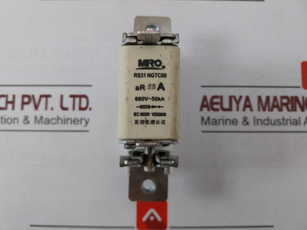 Mro Rs31 Ngtc00 Fast Fuse 660V 50Ka 160A 690V Ar 25A Iec 60269 Vde0636