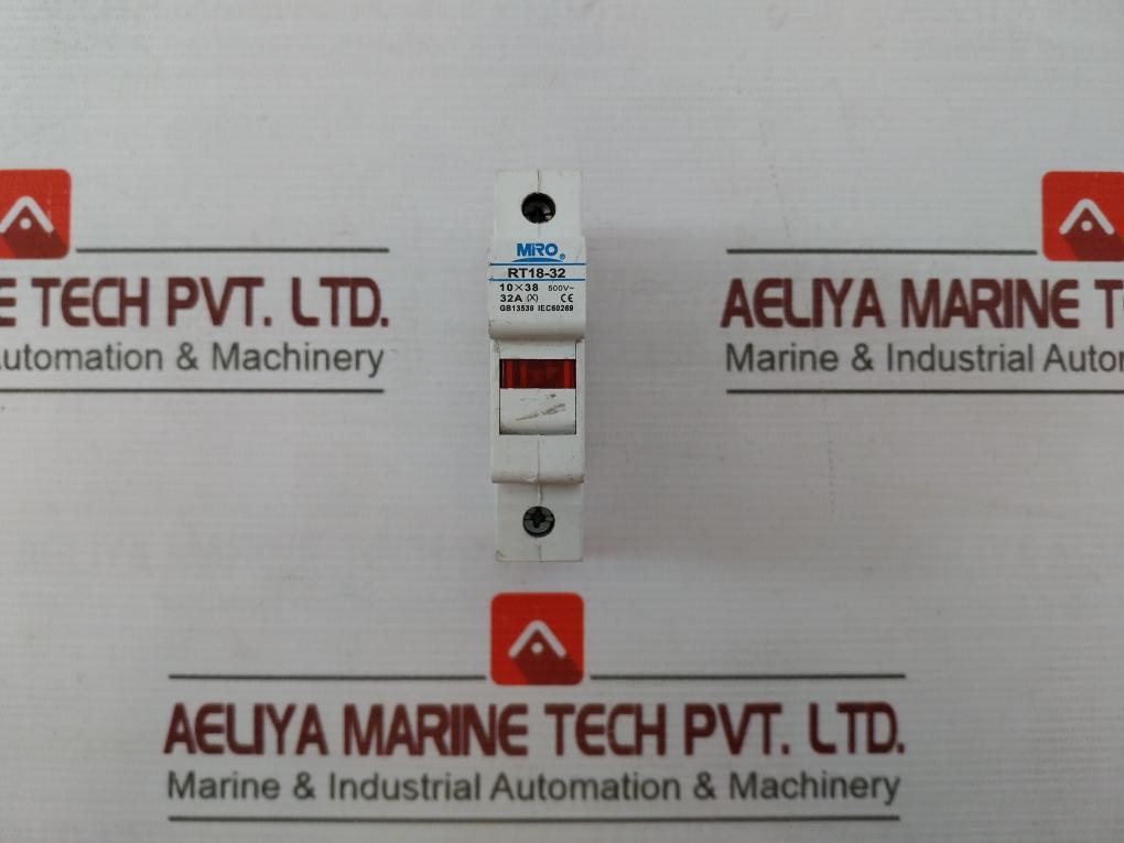 Mro Rt18-32 Rt14-20 Fuse Holder With Cylindrical Fuse 32A 10X38Mm 500V