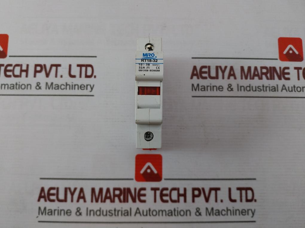 Mro Rt18-32(X) Fuse Holder 500V 32A 10X38 Gg R015 Rt18 Rt19 Rt14-20