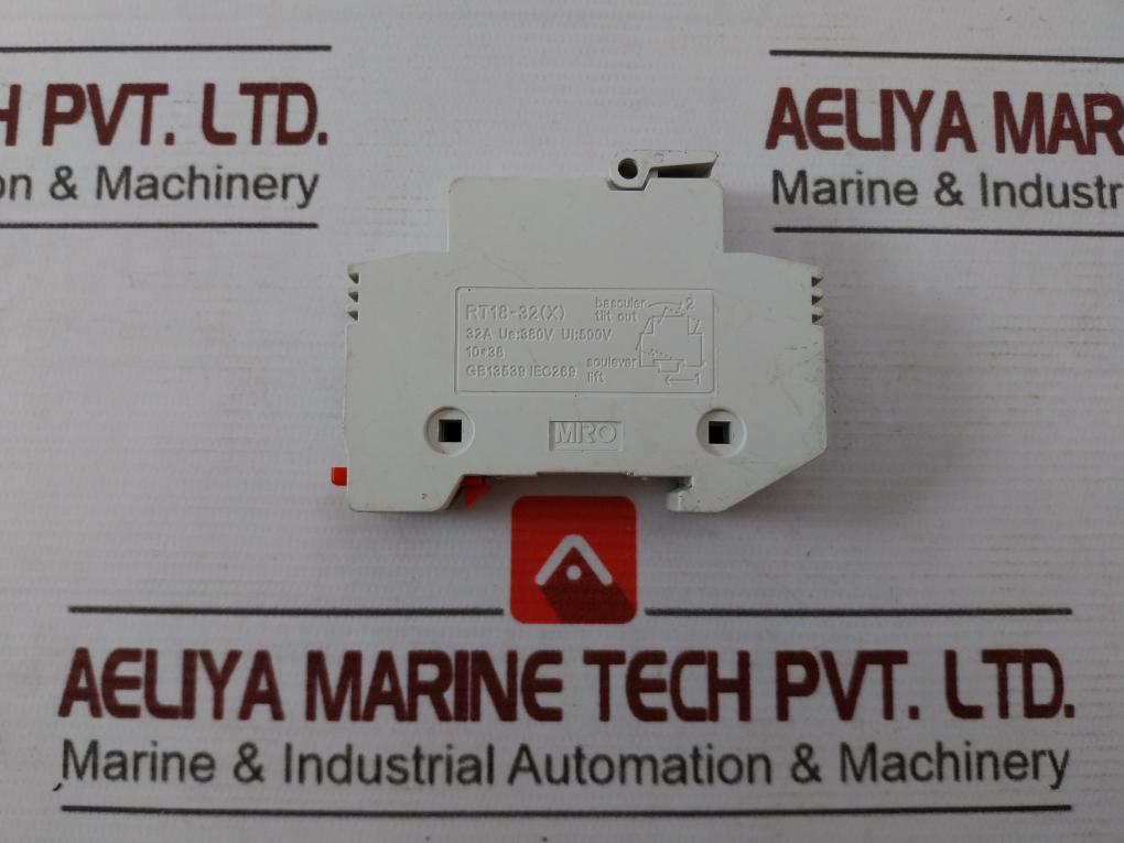 Mro Rt18-32(X) Fuse Holder 500V 32A 10X38 Gg R015 Rt18 Rt19 Rt14-20