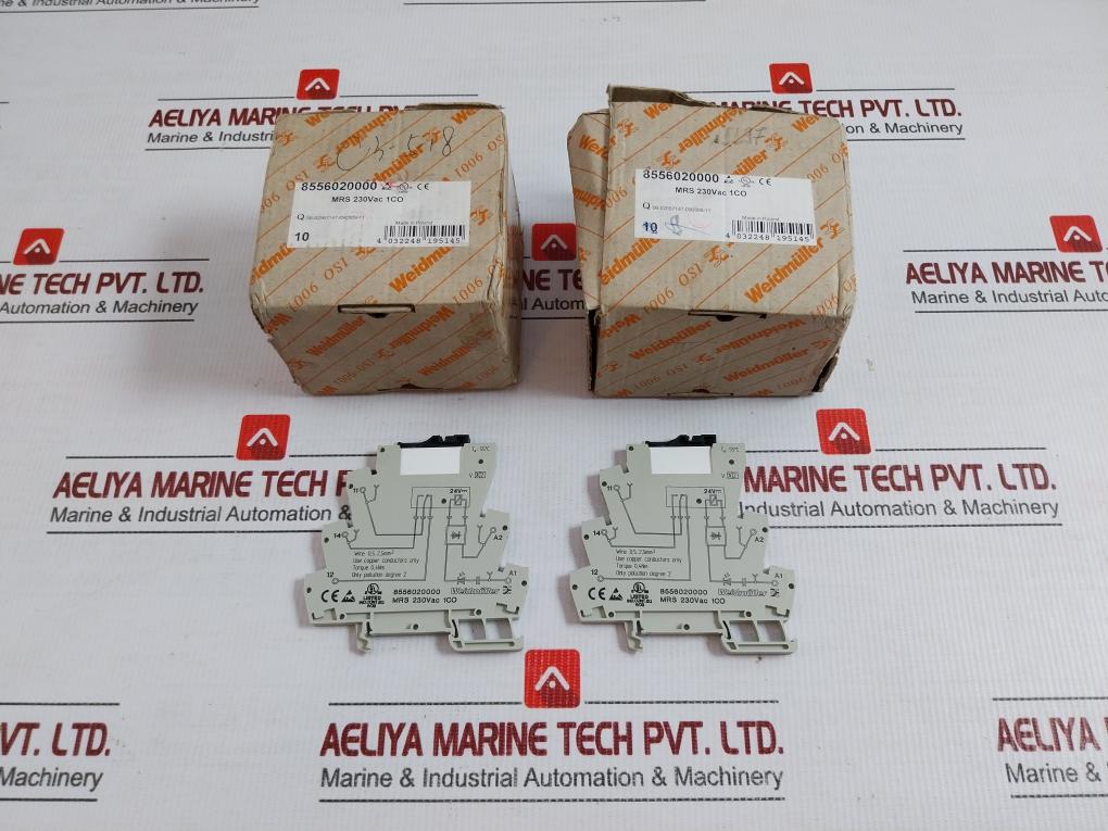 Mrs 230Vac 1Co Plug-in Relay And Socket 230Vac Weidmuller