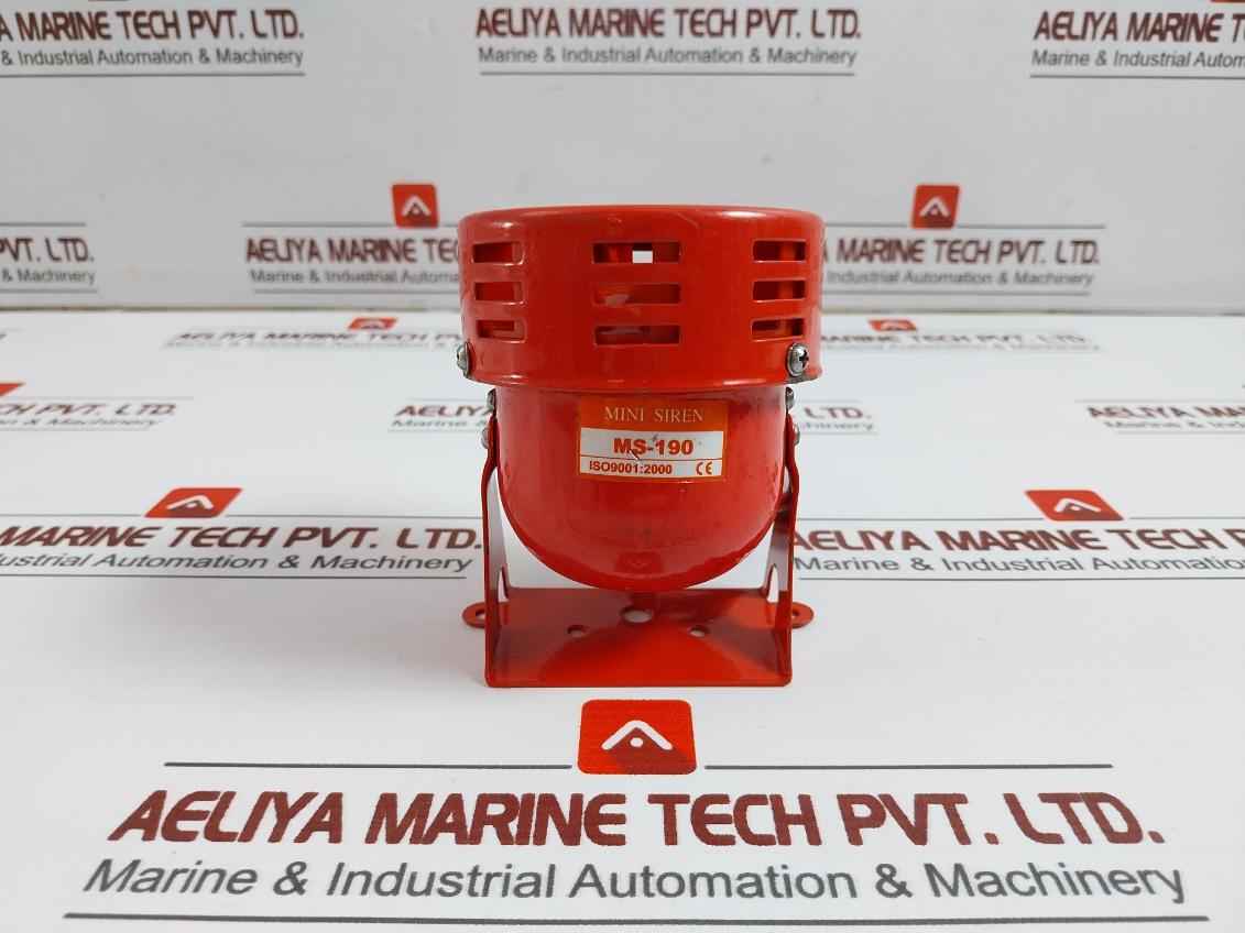 Ms-190 Industrial Electric Motor Air Raid Siren Alarm Super Loud Dc 24Vmini Siren