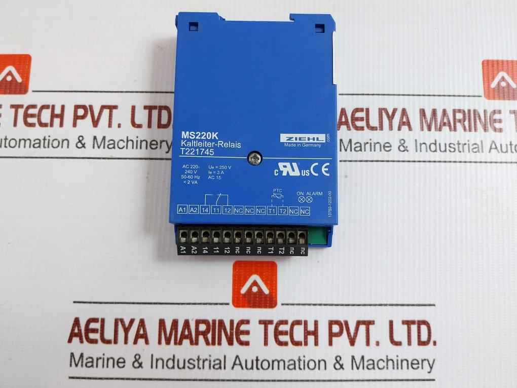 Ms220K Ptc-resistor Relay 50-60 Hz Ziehl